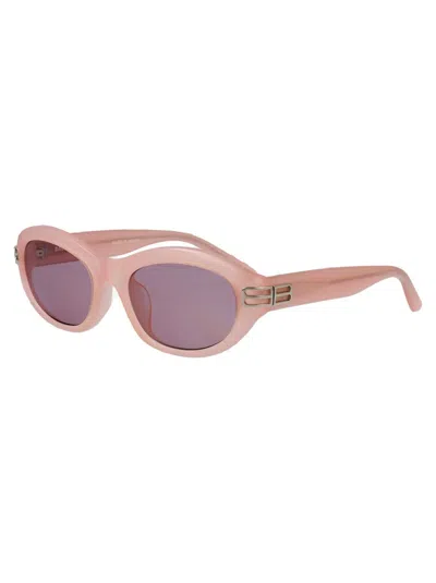 Balenciaga Round Sunglasses Bb0434 Sk 003 In Pink