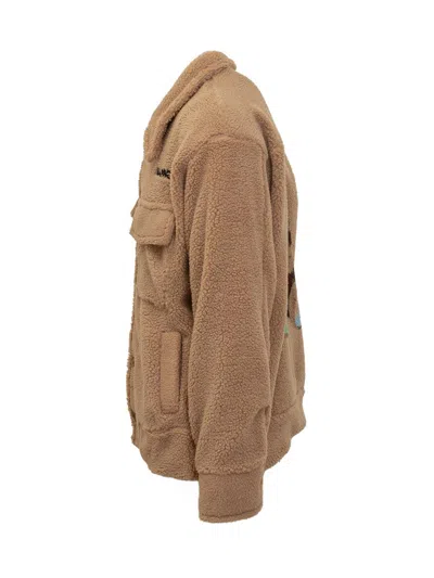 Barrow Artificial Fur Teddy Casual Jacket In Brown