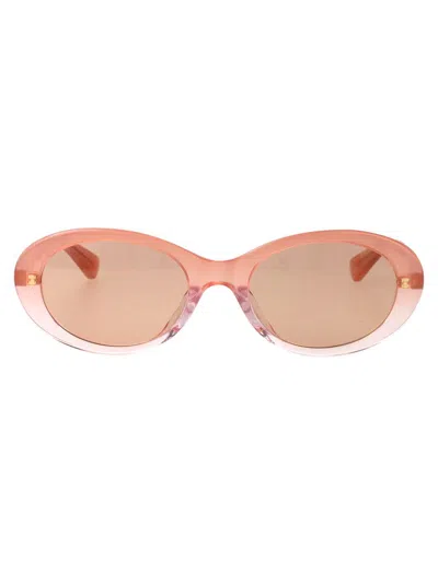 Bottega Veneta Pink-pink-pink Recycled Acetate Sunglasses In Pink