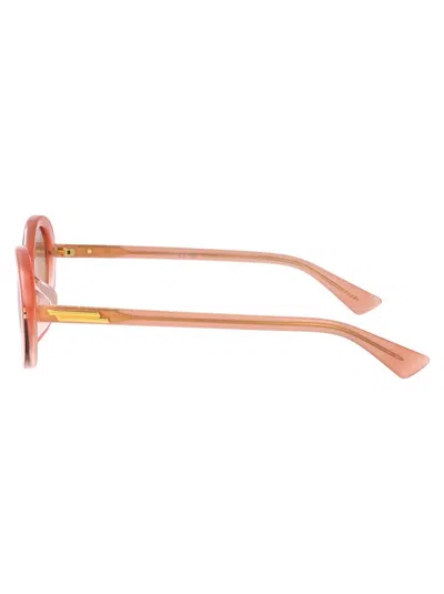 Bottega Veneta Pink-pink-pink Recycled Acetate Sunglasses In Pink