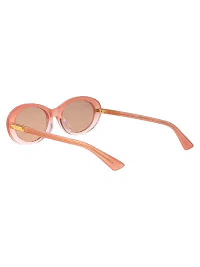 Bottega Veneta Pink-pink-pink Recycled Acetate Sunglasses In Pink