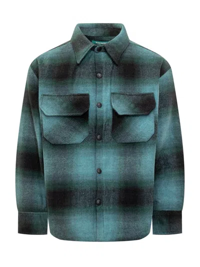 Barrow Overshirt Checked Green And Black In Green