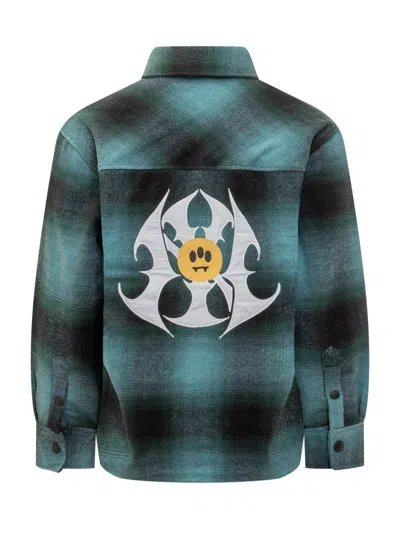 Barrow Overshirt Checked Green And Black In Green