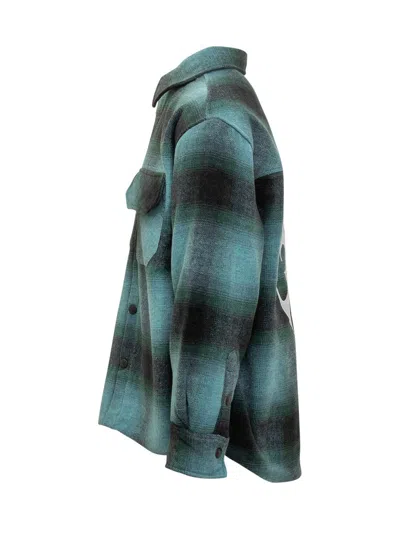 Barrow Overshirt Checked Green And Black In Green