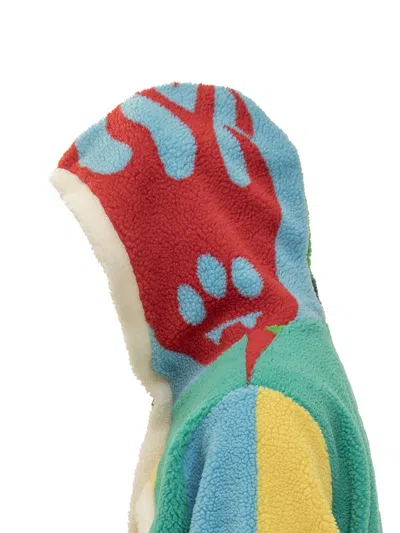 Barrow Unisex Patchwork Teddy Jacket In Multi