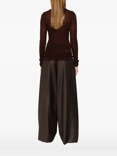 6397 Stripe-detail Jumper In Brown