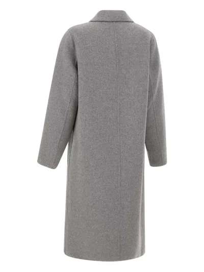 Kaos Oversized Double-breasted Coat In Gray