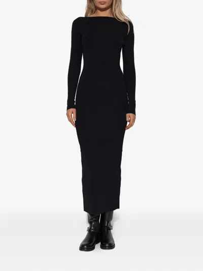 长袖中长连衣裙