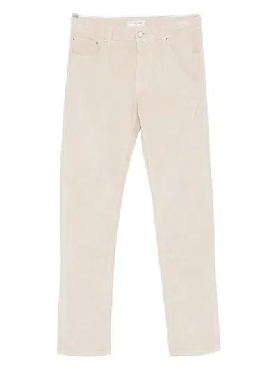 Jacob Cohen Tailored Corduroy Five-pocket Trousers In Multi