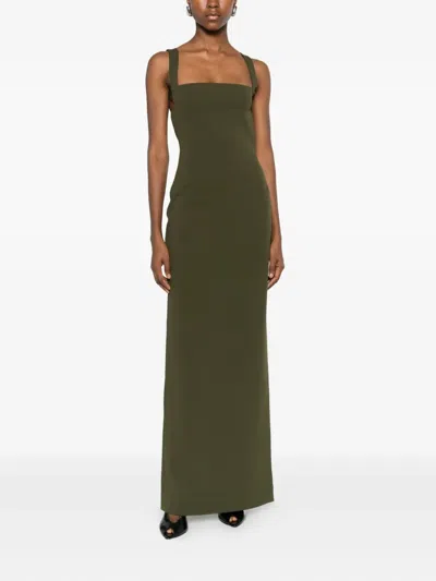 Solace London Joni Maxi Dress In Green