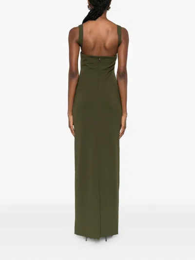 Solace London Joni Maxi Dress In Green