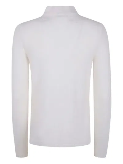 Base Alpaca Blend Knit Jacket In White