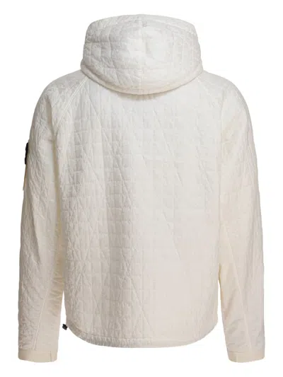 Stone Island Crinckle Reps Ny Quilted-tc Regular-fit. Giacca Imbottita In Reps Di Nylon Leggero Con Intero Resina In Neutral