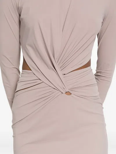 镂空超长连衣裙