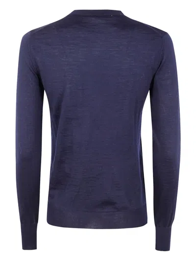 Nuur Round Neck ml Sweater In Blue