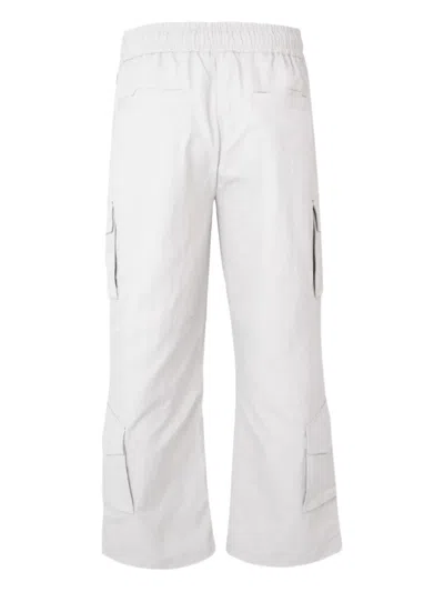 Only The Blind Utility Cargo Glacier Trousers In White