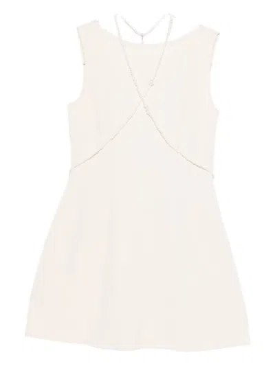 蝴蝶结细节迷你连衣裙