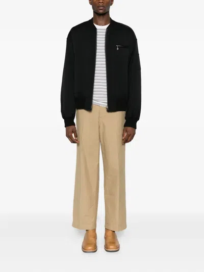 拉链口袋飞行员夹克