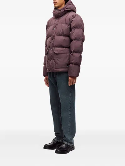 Samsoe & Samsoe Hooded Puffer Jacket In Multi