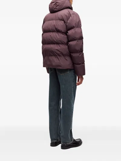 Samsoe & Samsoe Hooded Puffer Jacket In Multi