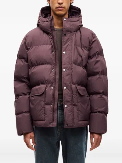 Samsoe & Samsoe Hooded Puffer Jacket In Multi