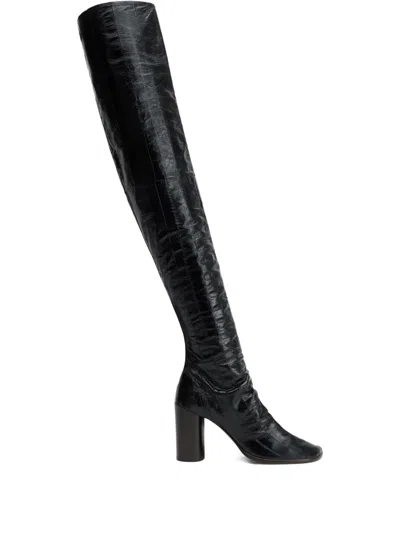 Lemaire Stiefel Aus Leder In Black