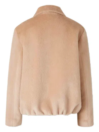 Peserico Button-closure Jacket In Pink