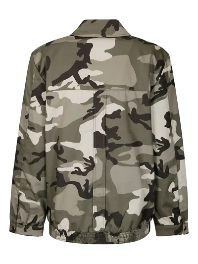 Baum Und Pferdgarten Camouflage Pattern Beline Jacket With Structured Collar And Functional Design In Green