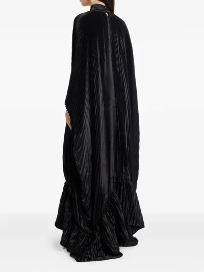 EMPIRE 褶饰荷叶边连衣裙