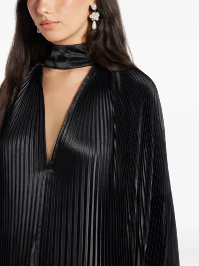 EMPIRE 褶饰荷叶边连衣裙