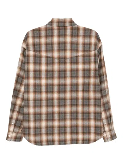 Juunj Kariertes Westernhemd In Brown