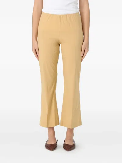 Liviana Conti Elasticated-waist Pants In Brown