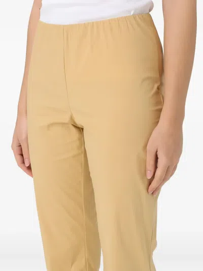 Liviana Conti Elasticated-waist Pants In Brown