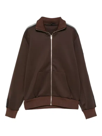Maje Gestreiftes Sweatshirt In Brown