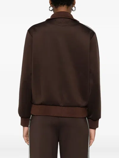 Maje Gestreiftes Sweatshirt In Brown