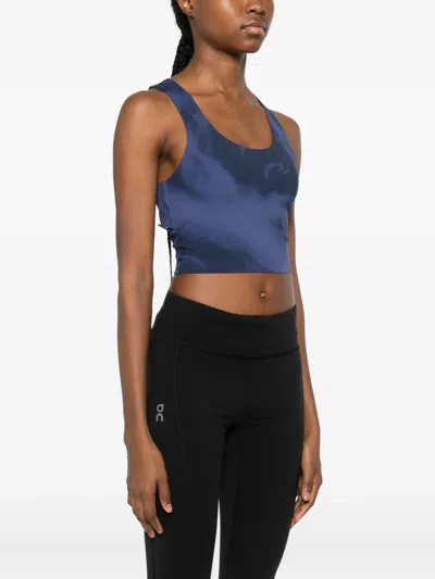 On Scoop-neck Tank Top In Blue