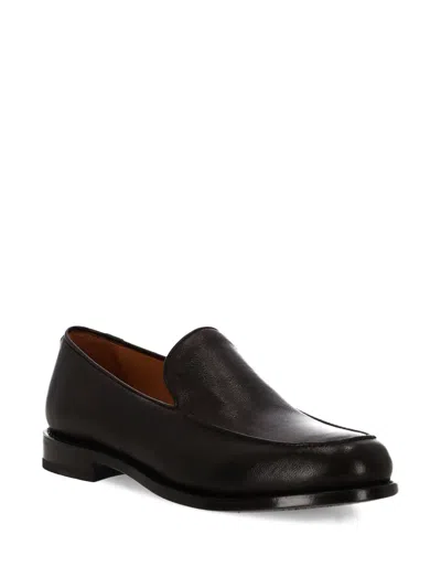 Ortigni Leather Loafers In Black