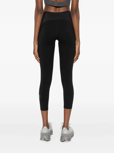 On Logo-print Performance Leggings In Black