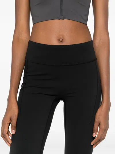 On Logo-print Performance Leggings In Black