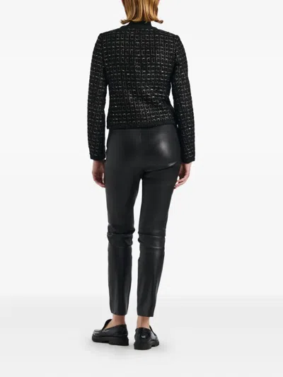 粗花呢排扣夹克