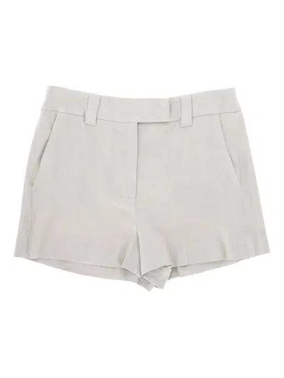 Marella Concealed-fastening Shorts In Gray