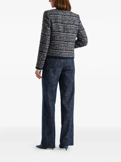 牛仔风粗花呢夹克