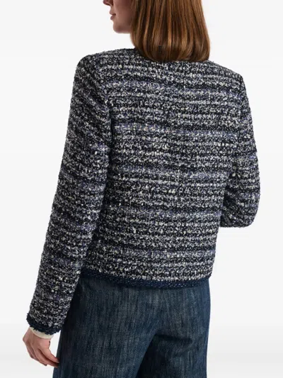 牛仔风粗花呢夹克