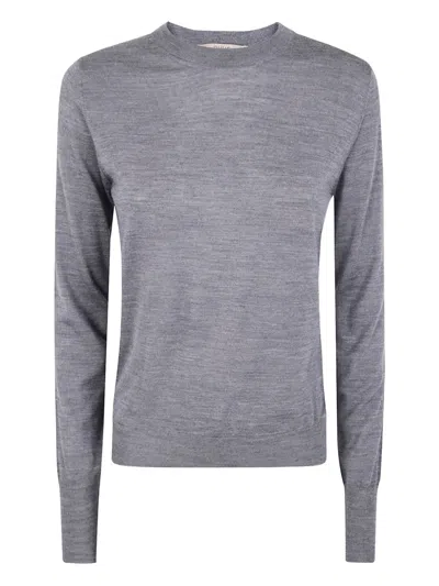 Nuur Round Neck ml Sweater In Gray