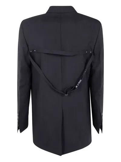 Rick Owens Single-breasted Jacket In Black