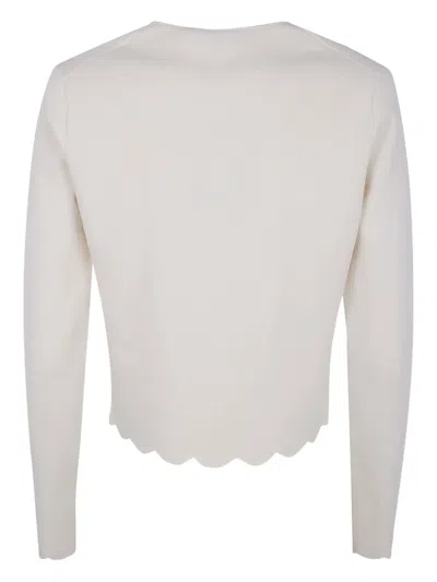 Twinset Button Scalloped Jacket In Multi