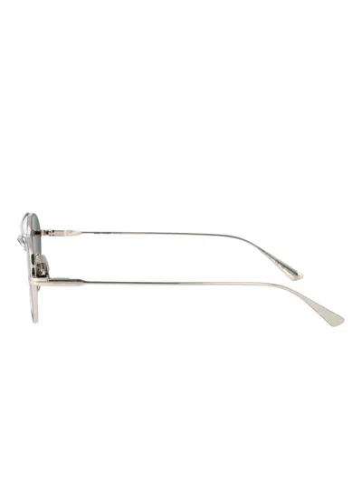 Saint Laurent Silver-silver-grey Metal Sunglasses In Multi