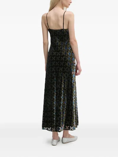 Diane Von Furstenberg Spaghetti-strap Patterned Midi Dress In Multi