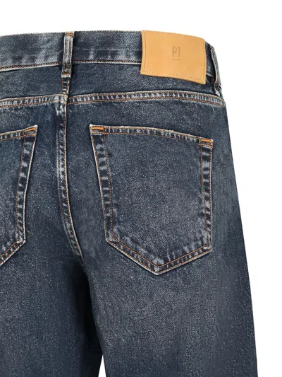 Pt Torino Belt Loop Jeans In Blue