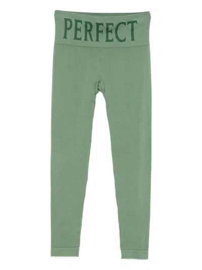 Perfect Moment Womens Seamless Thermal Modal And Cashmere-blend Leggings Parisian Green